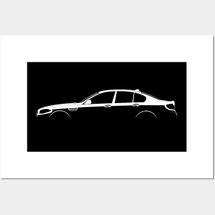 BMW M5 (F10) Silhouette Posters and Art